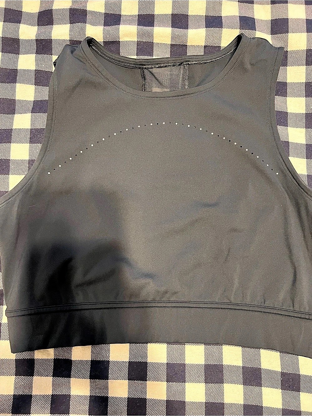lululemon Train to Be Tank Top Black Sports Bra